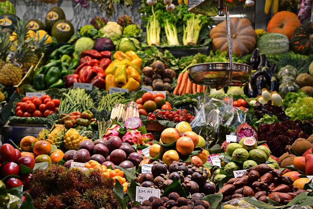 Fresh produce at market