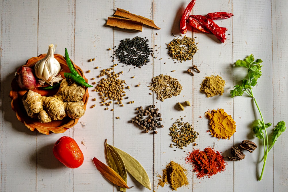 Assorted spices